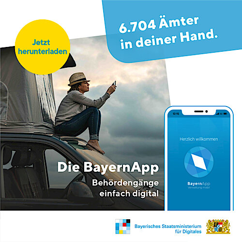 Bayern-App ist großer Erfolg: Mit der App kommt jetzt auch in Sontheim das Amt zum Bürger